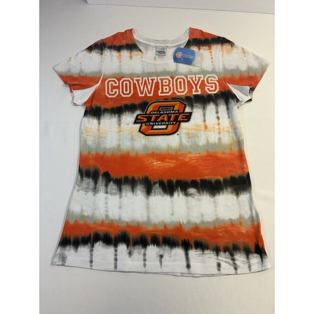 Women’s Oklahoma State Cowboys Tie Dye Graphic T-Shirt Size M NWT